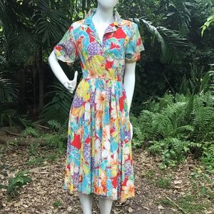 Vintage cotton Act 1 Dress